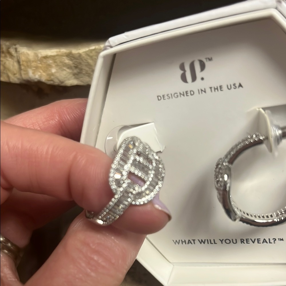 Elegant Bomb Party Rhodium Plating Hoops - Picture 3 of 4